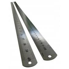 Meter ruler (steel)